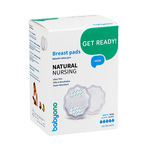 BabyOno melltartóbetét Natural Nursing eldobható 24 db fehér