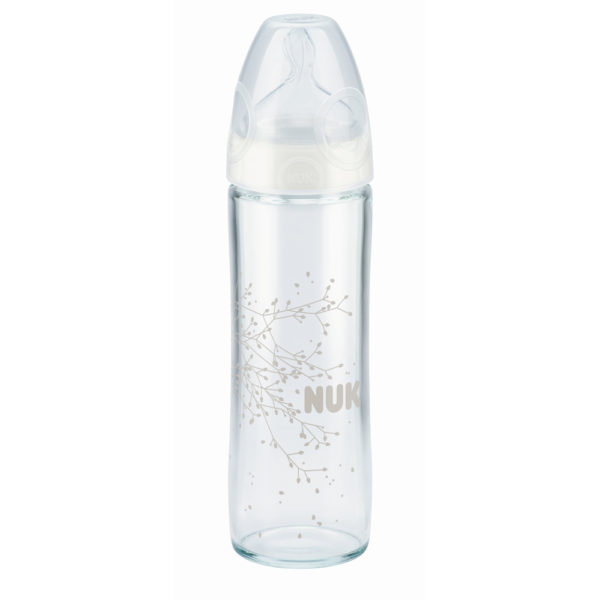 NUK cumisüveg New Classic üveg 240ml, szilikon etetőcumival