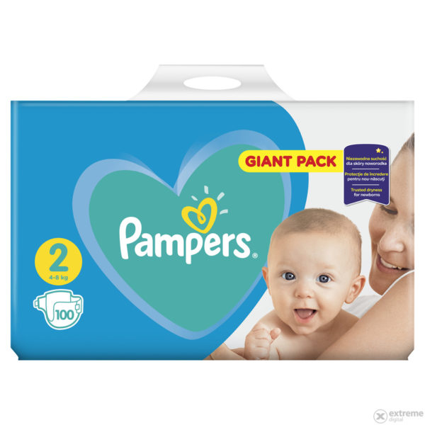 Pampers New Baby 2 Giant Pack pelenka 4-8kg 100db