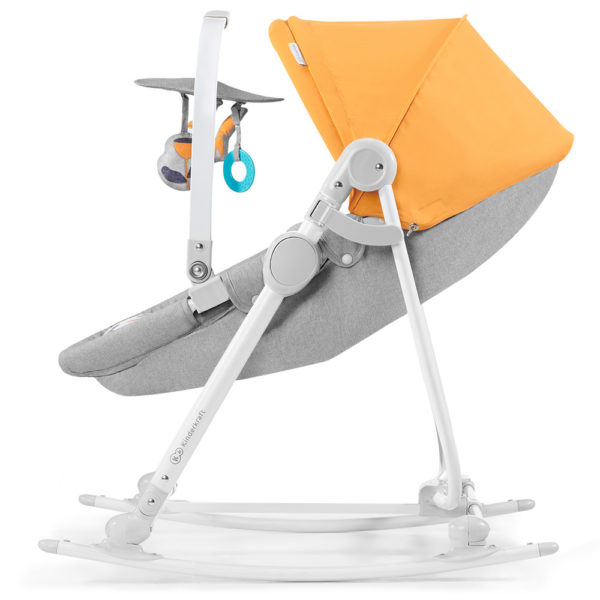 Kinderkraft 5in1 bölcső-babaágy-hinta-pihenőszék-szék Unimo erdő sárga