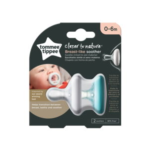 Tommee Tippee nyugtató cumi CTN anyamell formájú színes 0-6 hó 2 db