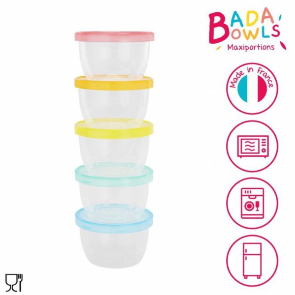 Badabulle ételtároló maxi 5x250ml Fun