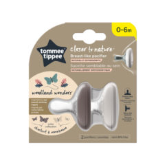 Tommee Tippee nyugtató cumi CTN anyamell formájú 0-6 hó 2db chestnut and moonbeam