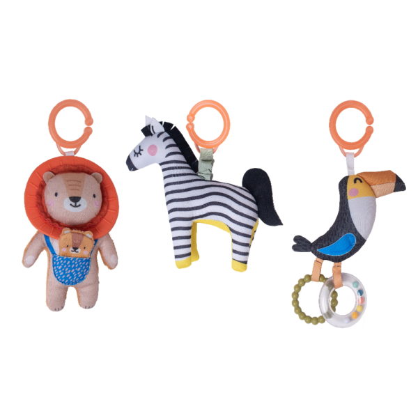 Taf Toys csörgő - Dizi a zebra rezgő funkcióval