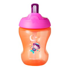 Tommee Tippee itatópohár - Straw Cup szívószálas 230 ml lányos