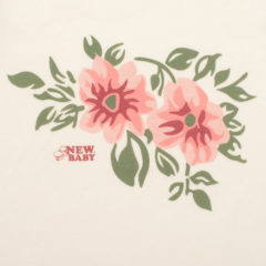 New Baby baba kombidressz hosszú ujjú Flowers bézs 68