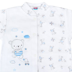 New Baby baba hosszú ujjú rugdalozó Bears kék 50