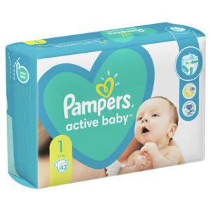 Pampers Active Baby 1 pelenka 2-5kg 43db