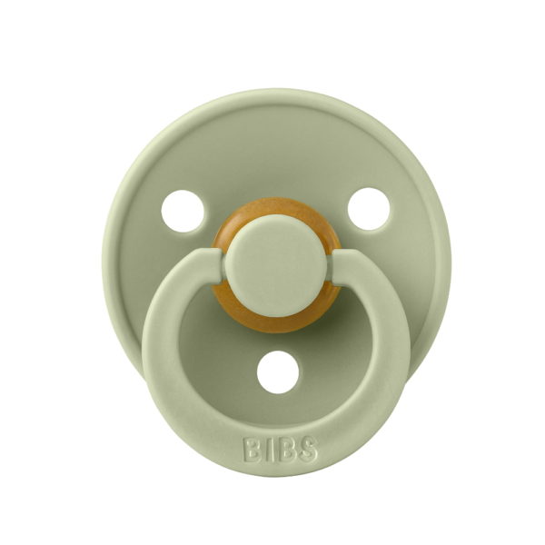 BIBS játszócumi – Colour natúr kaucsuk 0-6 hó zsálya 1 db