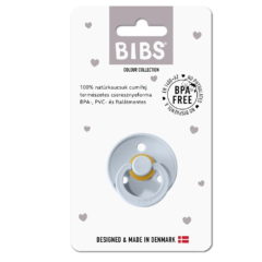 BIBS játszócumi – Colour natúr kaucsuk 18-36 hó pasztellkék 1 db