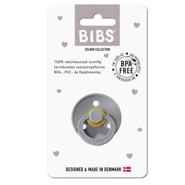 BIBS játszócumi – Colour natúr kaucsuk 6-18 hó delfin 1 db