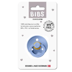 BIBS játszócumi – Colour natúr kaucsuk 6-18 hó égkék 1 db