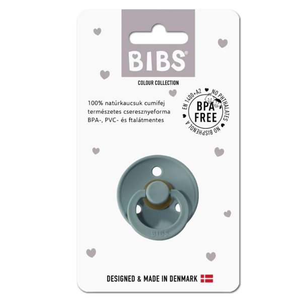 BIBS játszócumi – Colour natúr kaucsuk 6-18 hó óceán 1 db