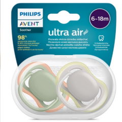 Avent játszócumi - ultra air 6-18hó neutral 2db