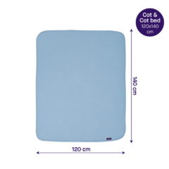 Clevamama babatakaró - pamut 120x140 cm kék