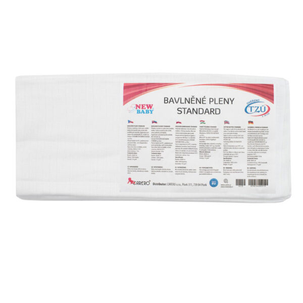 New Baby pelenka textil cseh Standard 60x80cm 10db