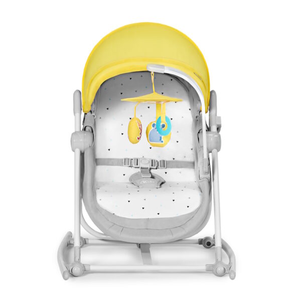 Kinderkraft 5in1 bölcső-babaágy-hinta-pihenőszék-szék Unimo Up sárga
