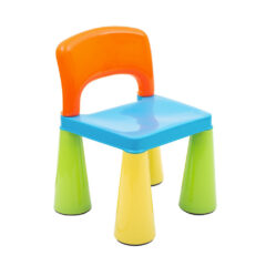New Baby gyermek szett asztal két székkel multi color
