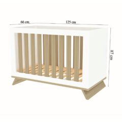 Faktum kiságy Sienna White átalakítható 60x120cm
