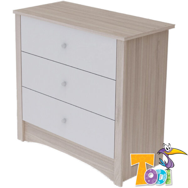 Todi Magic babaszoba szett - átalakítható 70x140cm kiságy és 3 fiókos komód pelenkázó feltéttel