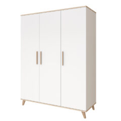 Faktum szekrény Flip White and Oak 3 osztású