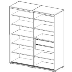 Todi gardróbszekrény Classic 180cm széles