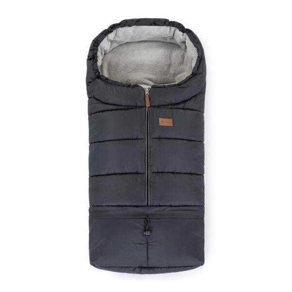 Petite and Mars Téli szett Jibot 3in1 bundazsák és kézmelegítő kesztyű babakocsira Jasie Charcoal Grey