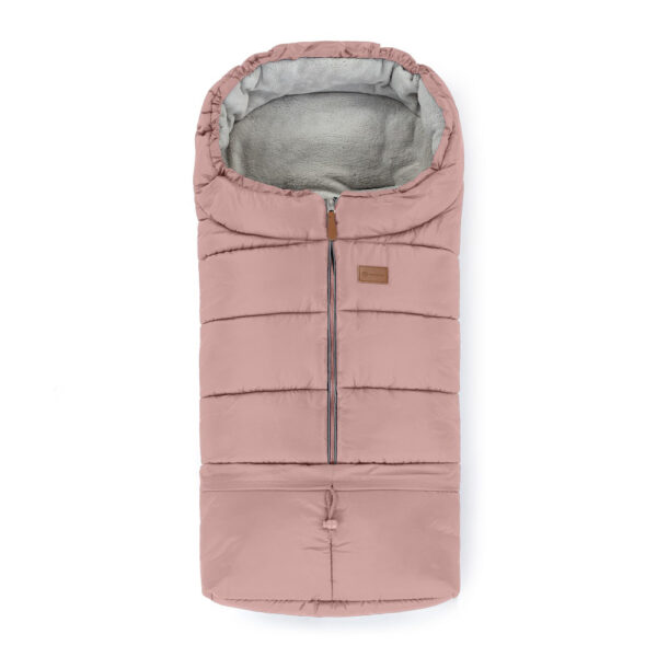Petite and Mars Téli szett Jibot 3in1 bundazsák és kézmelegítő kesztyű babakocsira Jasie Dusty Pink