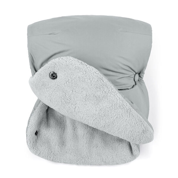 Petite and Mars Téli szett Jibot 3in1 bundazsák és kézmelegítő kesztyű babakocsira Jasie Quiet Grey