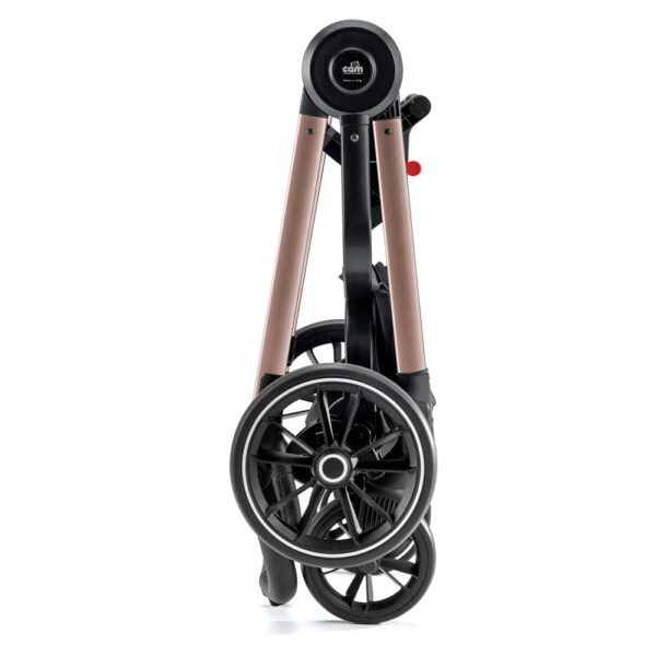 CAM Techno Deluxe babakocsi szett Joy Romantic 517 rózsaarany vázzal V95S hordozóval