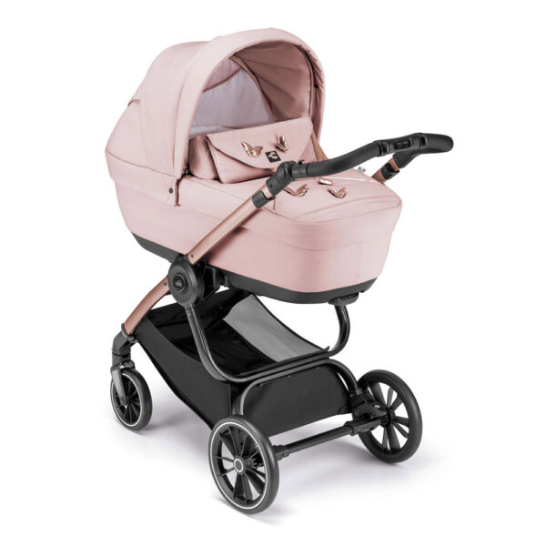 CAM Techno Deluxe babakocsi szett Posh 573 rózsaarany vázzal V95S Area hordozóval MTB