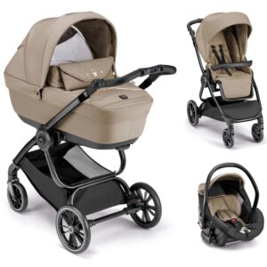 CAM Techno Deluxe babakocsi szett Posh 572 fekete vázzal V90S Area hordozóval MTB