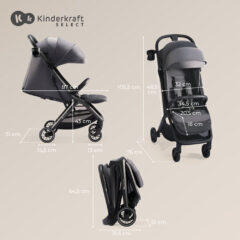 Kinderkraft sportbabakocsi Nubi 2 Cloudy Grey