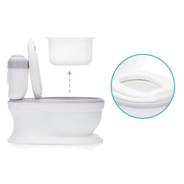 Fillikid mini WC gyerekeknek Marlin szürke/fehér
