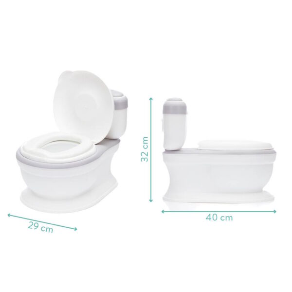 Fillikid mini WC gyerekeknek Marlin szürke/fehér