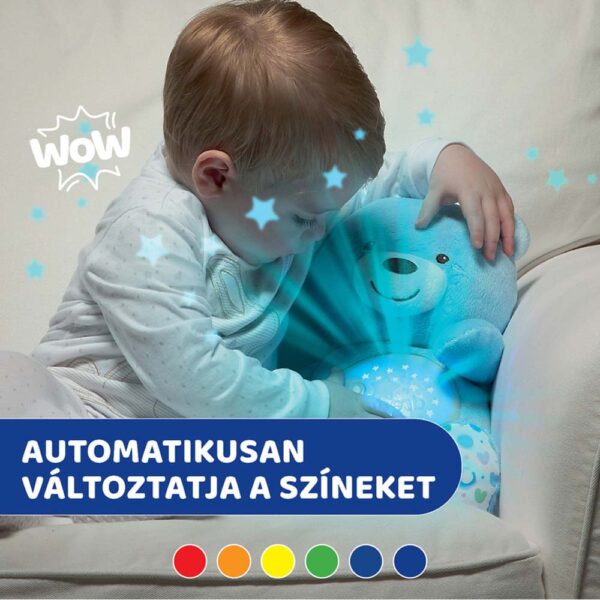 Chicco Baby Bear plüss maci projektorvetítö és éjszakai lámpa kék