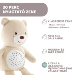 Chicco Baby Bear plüss maci projektorvetítö és éjszakai lámpa unisex