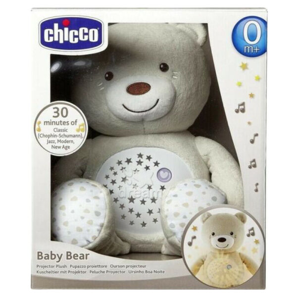 Chicco Baby Bear plüss maci projektorvetítö és éjszakai lámpa unisex