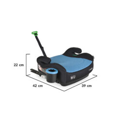 Cangaroo ülésmagasító I-Swift I-Size Isofix pohártartóval 125-150cm kék