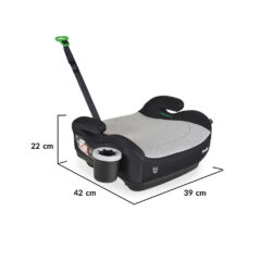 Cangaroo ülésmagasító Swift I-Size pohártartóval, hevederrel 125-150cm szürke