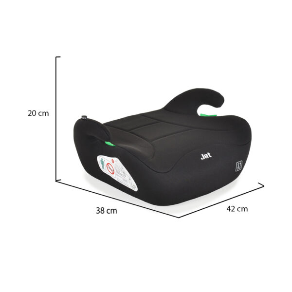 Moni ülésmagasító Jet I-Size 125-150cm fekete
