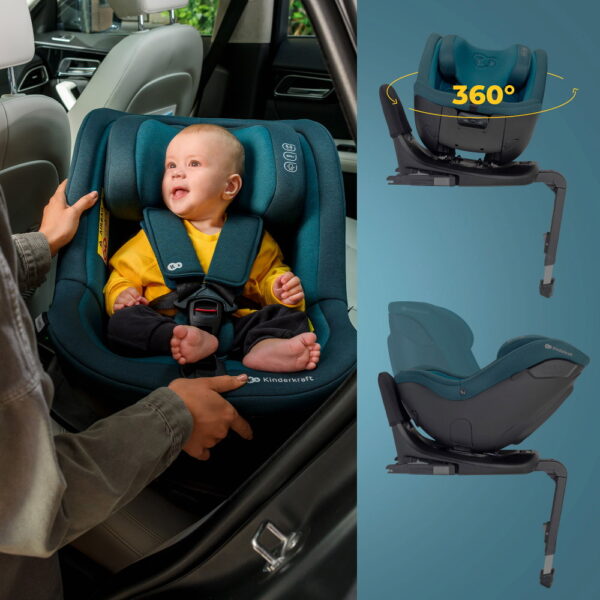 Kinderkraft gyerekülés I-Guard i-Size Isofix 40-105 cm kék