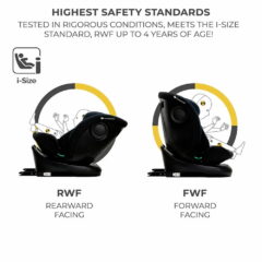 Kinderkraft gyerekülés I-Grow i-Size Isofix 40-150cm fekete