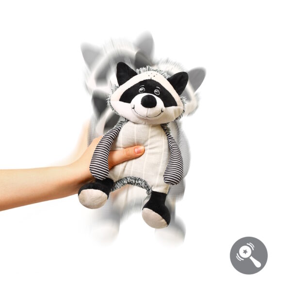 BabyOno csörgő Rocky mosómaci plüss 25cm