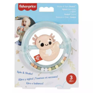 Fisher-Price Sensimals babapajti - rázogatós-pörgetős Axolotl csörgő