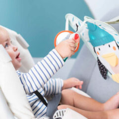 Taf Toys játék autóba Penguin Play and Kick Car Toy zenélő pingvin