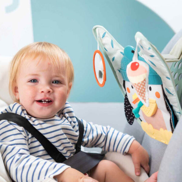 Taf Toys játék autóba Penguin Play and Kick Car Toy zenélő pingvin