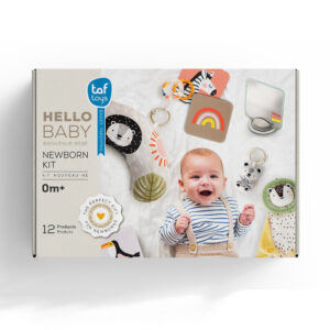 Taf Toys újszölött fejlesztő és játékkészlet Hello Baby Newborn kit