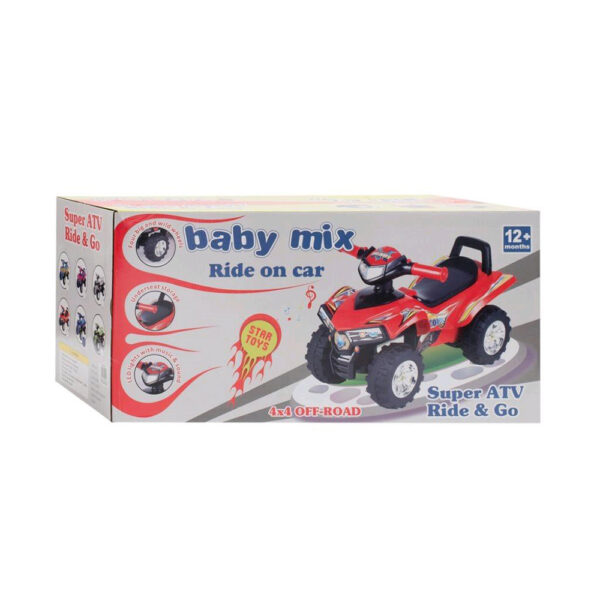 Baby Mix bébitaxi Quad Ride and Go szürke