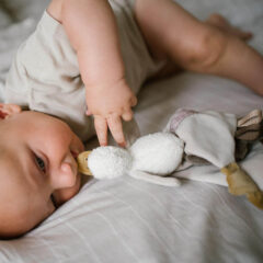 BabyOno szundikendő Zoe liba plüss
